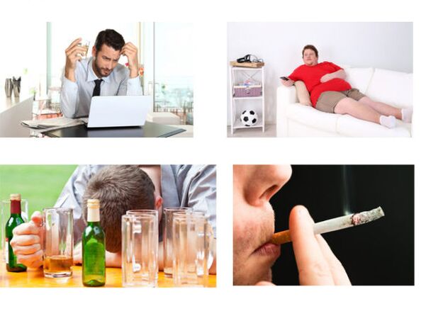 Facteurs négatifs qui affectent la puissance chez les hommes.